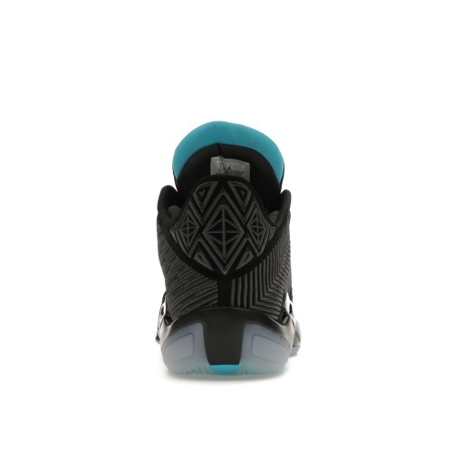 Кроссы Jordan 38 Low Black Gamma Blue (Translucent Sole) - мужская сетка размеров