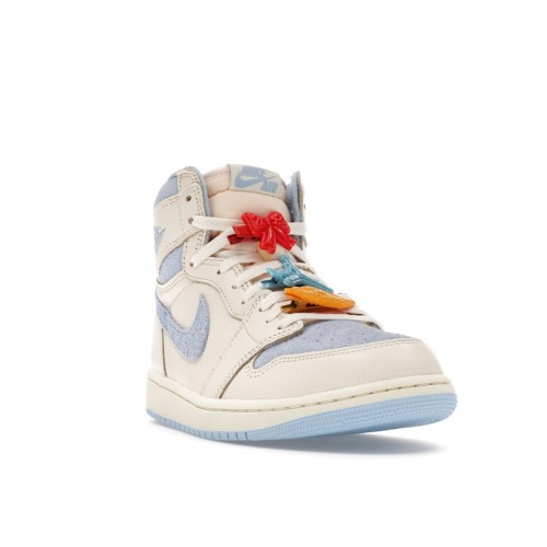 Wmns Air Jordan 1 High OG Pale Ivory Pyschic Blue - женская сетка размеров