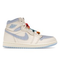 Женские Jordan 1 Retro High OG Pale Ivory Psychic Blue (W)