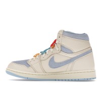 Женские Jordan 1 Retro High OG Pale Ivory Psychic Blue (W)