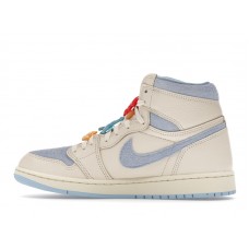 Женские Jordan 1 Retro High OG Pale Ivory Psychic Blue (W)