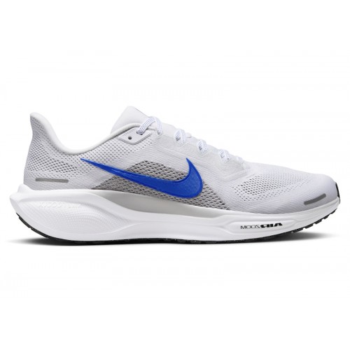 Кроссы Nike Air Zoom Pegasus 41 White Wolf Grey Pure Platinum Racer Blue - мужская сетка размеров