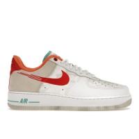 Кроссовки Nike Air Force 1 Low 07 PRM Just Do It White Red Teal