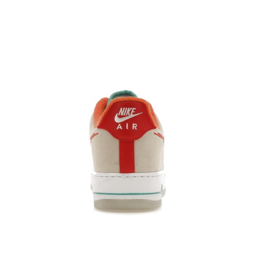 Кроссы Nike Air Force 1 Low 07 PRM Just Do It White Red Teal - мужская сетка размеров