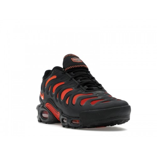 Кроссы Nike Air Max Plus Drift Black Dragon Red - мужская сетка размеров