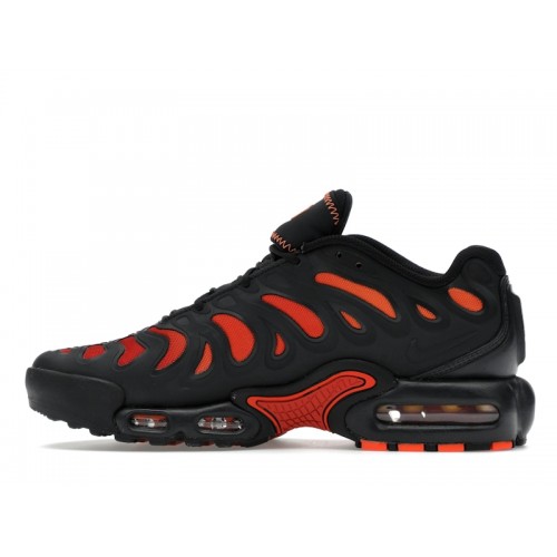 Кроссы Nike Air Max Plus Drift Black Dragon Red - мужская сетка размеров