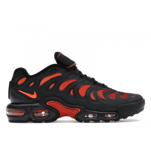 Кроссы Nike Air Max Plus Drift Black Dragon Red - мужская сетка размеров