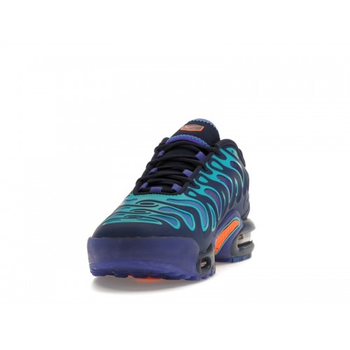 Кроссы Nike Air Max Plus Drift Midnight Navy Total Orange - мужская сетка размеров