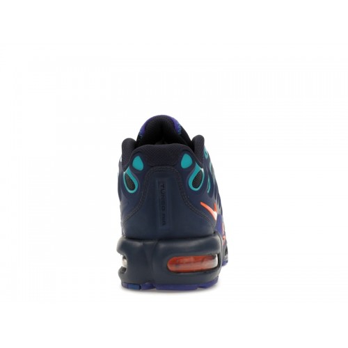 Кроссы Nike Air Max Plus Drift Midnight Navy Total Orange - мужская сетка размеров