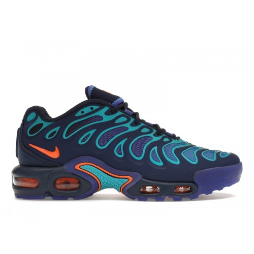 Кроссы Nike Air Max Plus Drift Midnight Navy Total Orange - мужская сетка размеров