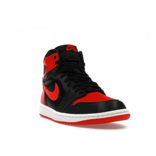 Кроссы Jordan 1 Retro High OG Satin Bred (W) - женская сетка размеров