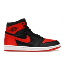 Женские кроссовки Jordan 1 Retro High OG Satin Bred (W)