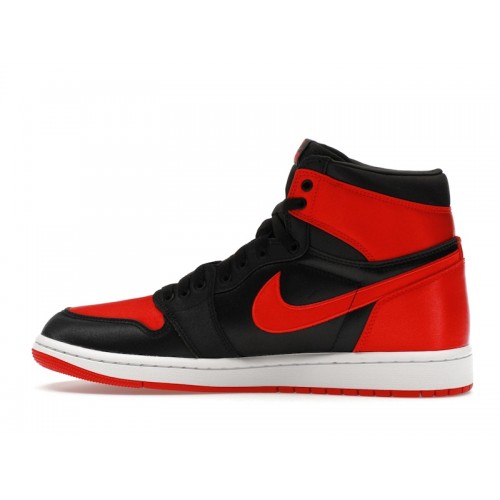 Кроссы Jordan 1 Retro High OG Satin Bred (W) - женская сетка размеров