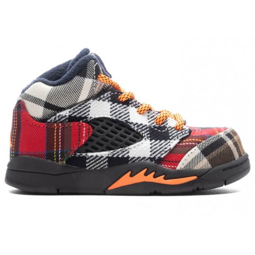 Кроссы Jordan 5 Retro Plaid (TD) - детская сетка размеров