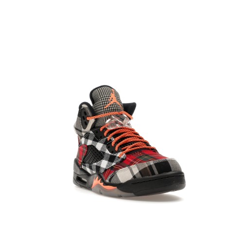 Кроссы Jordan 5 Retro Plaid (GS) - подростковая сетка размеров