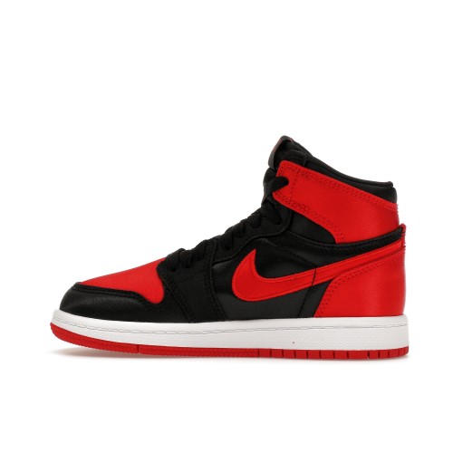 Кроссы Jordan 1 Retro High OG Satin Bred (PS) - детская сетка размеров