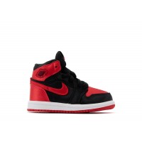 Малышам Jordan 1 Retro High OG Satin Bred (TD)