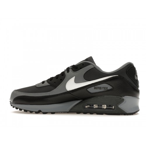 Кроссы Nike Air Max 90 Gore-Tex Dark Smoke Grey - мужская сетка размеров