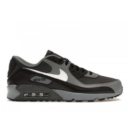 Кроссы Nike Air Max 90 Gore-Tex Dark Smoke Grey - мужская сетка размеров