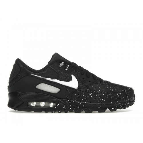 Кроссы Nike Air Max 90 Slawn Black - мужская сетка размеров