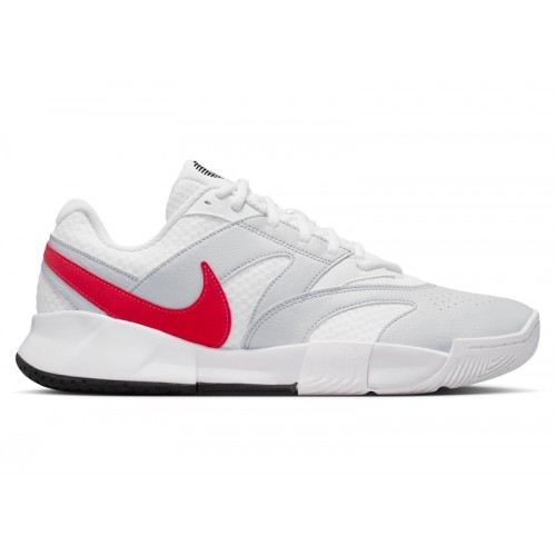 Nike Court Lite 4 White Pure Platinum Crimson - мужская сетка размеров