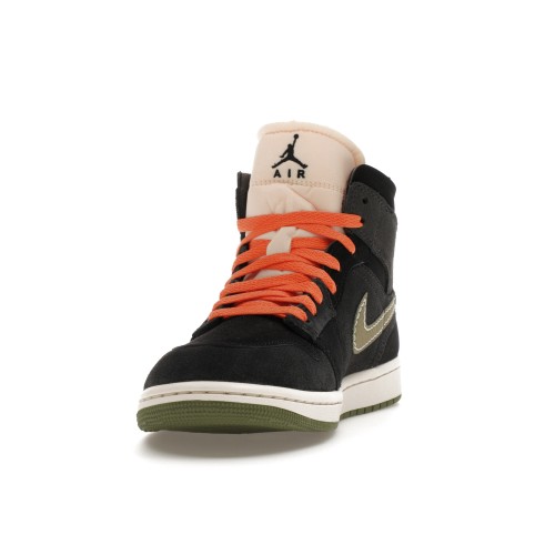 Кроссы Jordan 1 Mid SE Craft Anthracite Light Olive - мужская сетка размеров