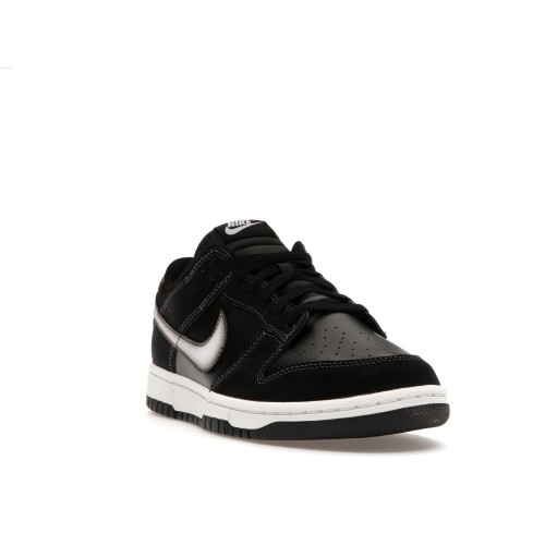 Кроссы Nike Dunk Low Airbrush Swoosh Black - мужская сетка размеров