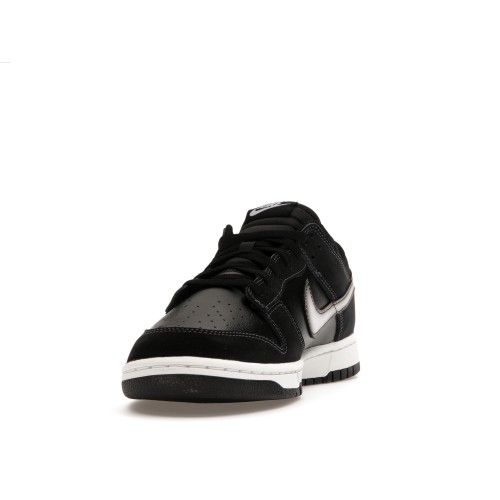 Кроссы Nike Dunk Low Airbrush Swoosh Black - мужская сетка размеров