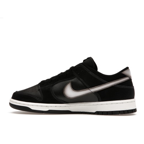 Кроссы Nike Dunk Low Airbrush Swoosh Black - мужская сетка размеров