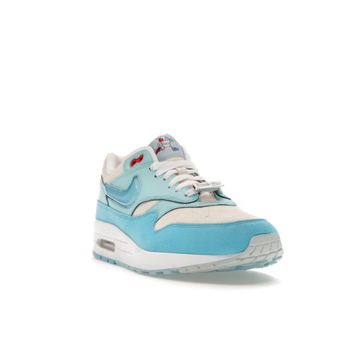 Кроссы Nike Air Max 1 Puerto Rico Blue Gale - мужская сетка размеров