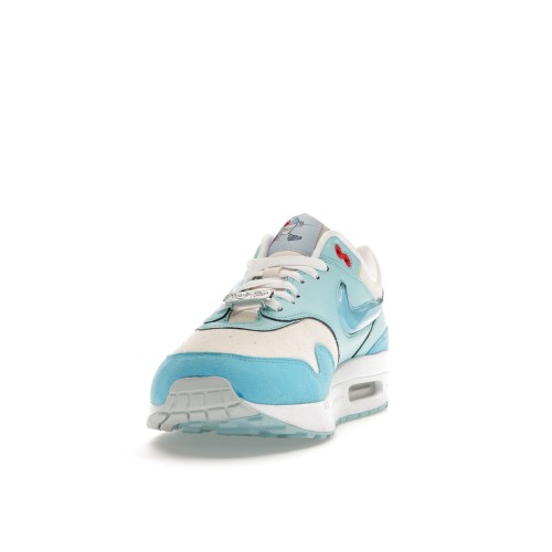 Кроссы Nike Air Max 1 Puerto Rico Blue Gale - мужская сетка размеров