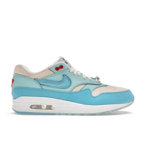 Кроссы Nike Air Max 1 Puerto Rico Blue Gale - мужская сетка размеров