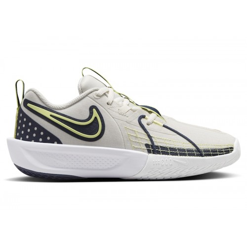 Кроссы Nike G.T. Cut 3 Phantom Obsidian White Light Lemon Twist (GS) - подростковая сетка размеров