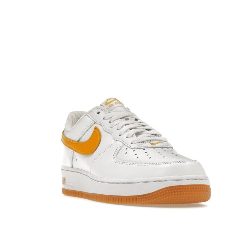 Кроссы Nike Air Force 1 Low Retro QS Color Of The Month White University Gold - мужская сетка размеров