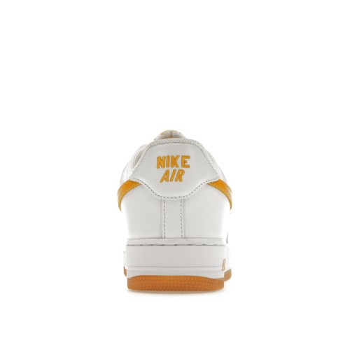 Кроссы Nike Air Force 1 Low Retro QS Color Of The Month White University Gold - мужская сетка размеров