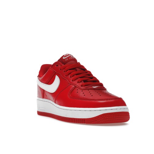 Кроссы Nike Air Force 1 Low 07 Retro Color of the Month University Red White - мужская сетка размеров