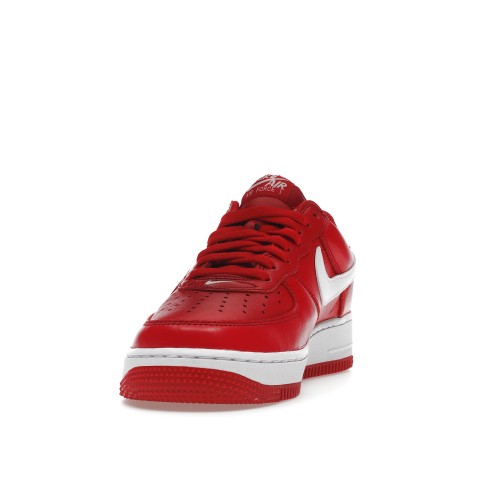 Кроссы Nike Air Force 1 Low 07 Retro Color of the Month University Red White - мужская сетка размеров