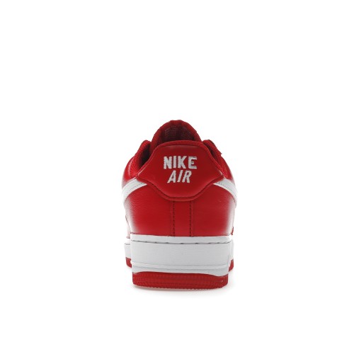 Кроссы Nike Air Force 1 Low 07 Retro Color of the Month University Red White - мужская сетка размеров