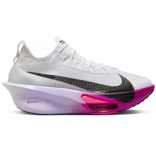 Кроссы Nike Air Zoom Alphafly Next% 3 FP White Purple Agate (W) - женская сетка размеров