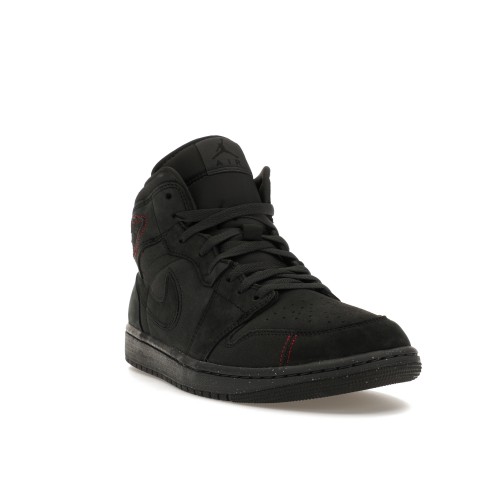 Кроссы Jordan 1 Mid SE Craft Dark Smoke Red - мужская сетка размеров