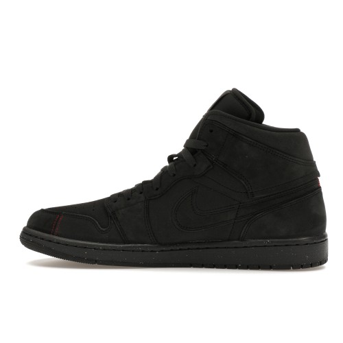 Кроссы Jordan 1 Mid SE Craft Dark Smoke Red - мужская сетка размеров