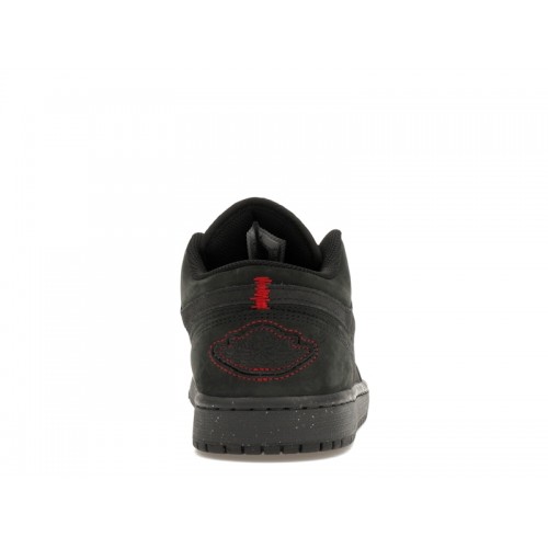 Кроссы Jordan 1 Low SE Craft Dark Smoke Grey Varsity Red - мужская сетка размеров