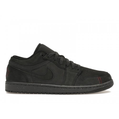 Кроссы Jordan 1 Low SE Craft Dark Smoke Grey Varsity Red - мужская сетка размеров