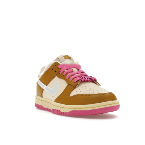 Кроссы Nike Dunk Low SE Just Do it Bronzine Pink (W) - женская сетка размеров