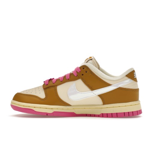 Кроссы Nike Dunk Low SE Just Do it Bronzine Pink (W) - женская сетка размеров