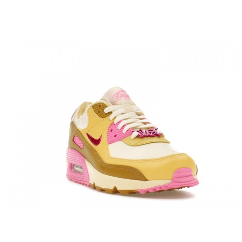 Кроссы Nike Air Max 90 SE Dance Bronzine Pink (W) - женская сетка размеров