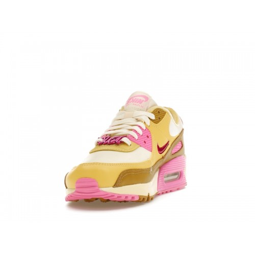 Кроссы Nike Air Max 90 SE Dance Bronzine Pink (W) - женская сетка размеров