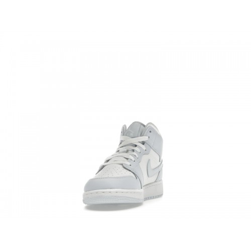 Кроссы Jordan 1 Mid Cobalt Bliss (GS) - подростковая сетка размеров