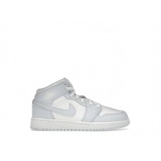 Подростковые кроссовки Jordan 1 Mid Cobalt Bliss (GS)