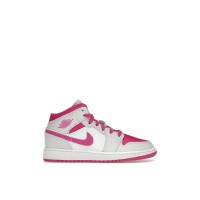 Подростковые кроссовки Jordan 1 Mid Fire Pink (GS)